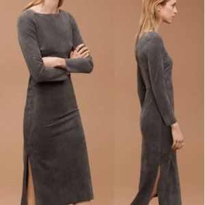 Aritzia Wilfred Free Faux Suede Dress